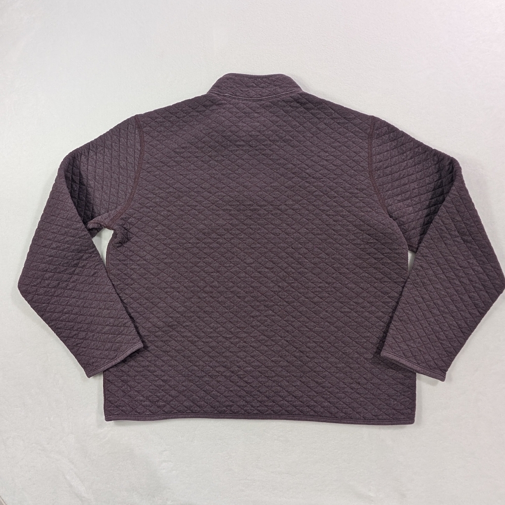 Eddie‎ Bauer Quilted Half-Zip Fleece Pullover Men’s Large| Purple - Picture 6 of 6
